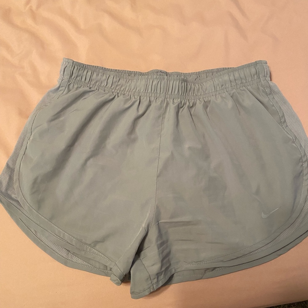 Grey nike running shorts